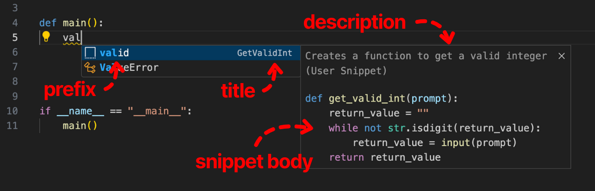 Snippet Metadata